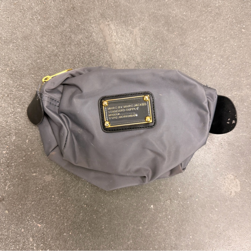 Marc by Marc Jacobs Cosmetic Gray Nylon Bag